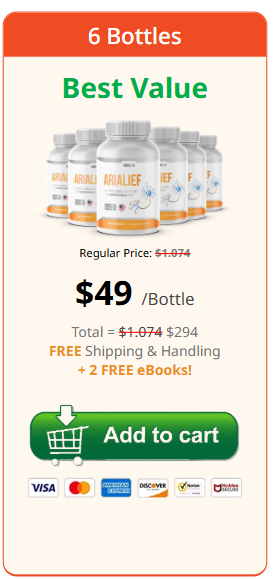 6 Bottles Arialief Package